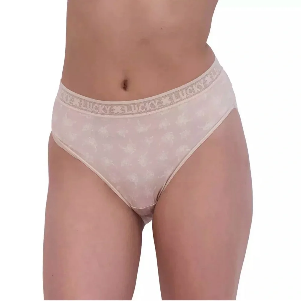 Lucky Brand 6-Pack Hi-Cut Panties Sz -S